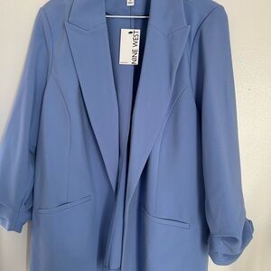 Nine West Women's Sky Blue Blazer